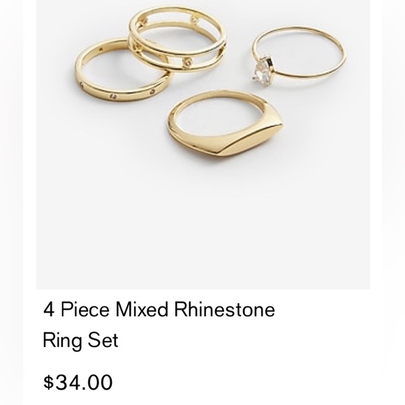 Mixed Rhinestone Ring Set - Picture 3 of 9